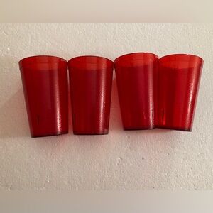 Set of 4 G.E.T Plastic Tumblers, 9.5 Ounce.